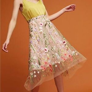 Anthropologie EVA Franco Waverly Garden Skirt